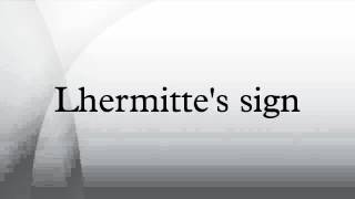 Lhermittes sign [upl. by Chansoo]