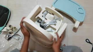 How to Assemble SYGA High Chair for Baby Kids Toddler Feeding Booster Seat Dining Table Chair [upl. by Namar]