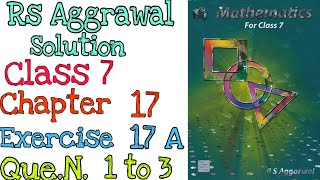 Constructions  Class 7 Exercise 17A Question 123 Rs Aggarwal  mdsirmaths [upl. by Eznyl]