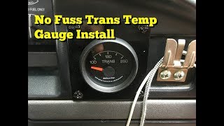 How to Install a Transmission Temperature Gauge  Autometer Gauge  1995 Ford F150 [upl. by Pages]