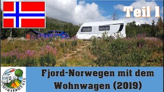 Norwegen mit dem Wohnwagen 2019  Teil 1 [upl. by Yecies130]