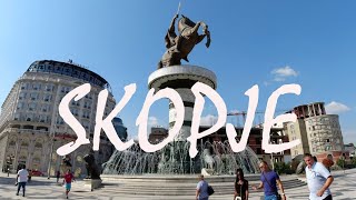 A TOUR OF SKOPJE  The Capital Of North Macedonia [upl. by Edmondo]