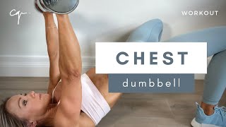 10 Minute Dumbbell Chest Workout at Home [upl. by Aynotel145]