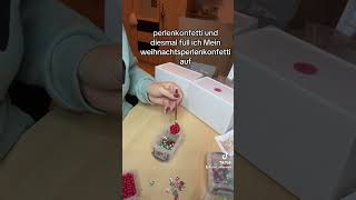 Weihnachtperlenkonfetti beadedjewelry diy geschenkideen smallbusiness perlerbeadarf handmade [upl. by Atte]