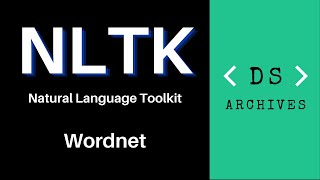 Part  9 How to use Wordnet in NLTK with python Natural Language Toolkit Tutorial [upl. by Nauqad629]