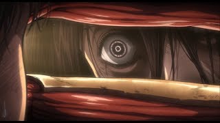 Attack on Titan Season 2 Episode 11 Mikasa VS Reiner amp Ymir 1080p HD [upl. by Arihsay]