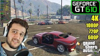 GT 610  GTA 5  1080p 720p 800x600 and 4K [upl. by Jandy]