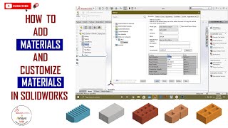 ⚡ How to Add Custom Material in Solidworks [upl. by Athallia]