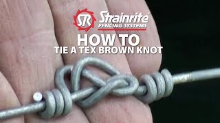 Strainrite  How To Tie A Tex Brown Knot [upl. by Ahsenra]