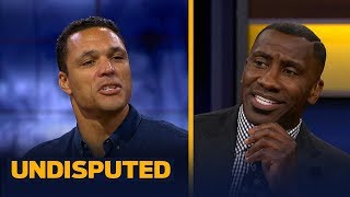 Tony Gonzalez and Shannon discuss who was a better TE while comparing Gronk and Kelce  UNDISPUTED [upl. by Hussey]