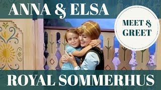 SWEETEST FROZEN SISTERS l Anna and Elsa Meet and Greet at Walt Disney World l Royal Sommerhus [upl. by Uzial]