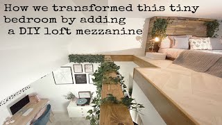 Mezzanine loft tiny bedroom transformation [upl. by Joab]