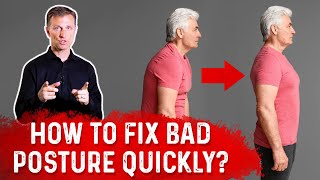 How To Fix Bad Posture Quickly – Dr Berg [upl. by Jillane969]