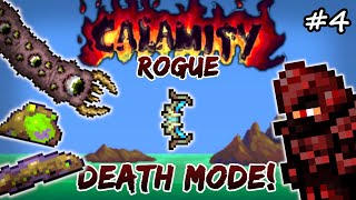 Acid Rain Event amp Eater of Worlds in DEATH MODE Terraria Calamity Lets Play 4  Rogue Playthrough [upl. by Resee]