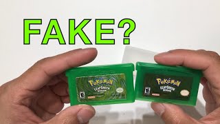 Is Your Pokemon Game Real or Authentic How to Spot a Fake Pokemon LeafGreen for GameBoy Advance [upl. by Yorgos]