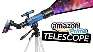 TELMU Telescope 70mm Aperture 400mm Astronomical Telescope  BEST TELESCOPE ON AMAZON  ALE [upl. by Thornburg]