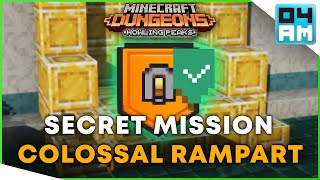 How To UNLOCK COLOSSAL RAMPART New SECRET Mission in Minecraft Dungeons Howling Peaks DLC [upl. by Paco]