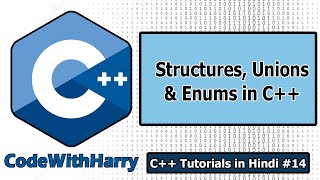 Structures Unions amp Enums in C  C Tutorials for Beginners 14 [upl. by Demakis]