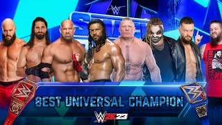 WWE 2K23 Best Universal Champion Gameplay [upl. by Upali383]