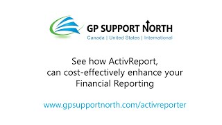 Enhanced Financial Reporting for Microsoft Dynamics GP Great Plains Overview [upl. by Rubens]