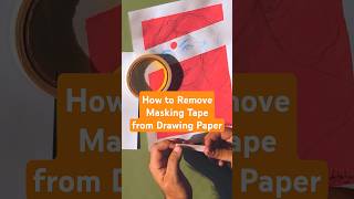 How To Remove Masking Tape Without Peeling Off Paper  Masking Tape Tips  Stationery amp Art Shorts [upl. by Revlis]