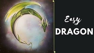 Easy Acrylic Dragon Painting Project [upl. by Nudnarb]