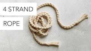 How to Braid a 4 Strand Rope [upl. by Ramas]