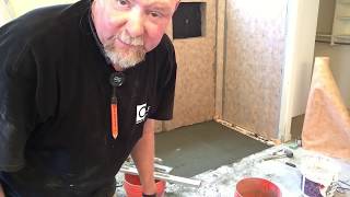 How to Build Curbless Shower on Concrete Slab [upl. by Royall]