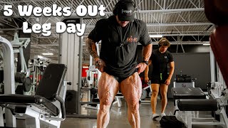 LEG WORKOUT  5 Weeks out  Prep Series  Ep11 [upl. by Carl]