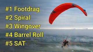 FIVE Paramotor Tricks amp How To Do Them [upl. by Nnailuj]