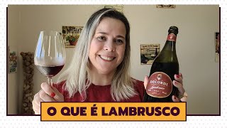 O QUE é LAMBRUSCO  Espumantes [upl. by Gibrian]