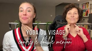 Yoga du visage  double menton  ovale du visage [upl. by Maurise165]