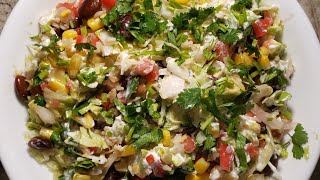 EasyDIY Healthy Mexican Salad  Chipotle Salad [upl. by Carvey]