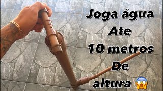 Como fazer uma bomba d’água manual caseira com cano PVC [upl. by Yevad94]