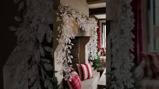 Christmas fireplace decor ideas christmas chritmasdecor [upl. by Adnolahs]