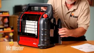 Mr Heater F274800 MH18B Big Buddy Portable Propane Heater  Operation and Accessories [upl. by Jemimah]