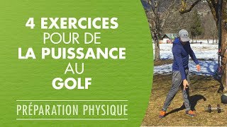 4 exercices physiques pour de la puissance au golf [upl. by Wilde566]