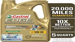 Castrol 1597B1 EDGE Extended Performance 5W30 Advanced Full Synthetic Motor Oil 5 Review [upl. by Anirdua]