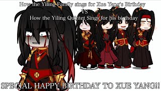 How the Yiling Family sings for Xue Yang’s Birthday VS How the Yiling Quintet sings Yiling Wei AU [upl. by Robbin]