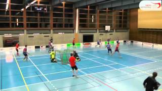 Unihockey quotSmall Gamesquot 4 gegen 4 mit Toren in der Mitte [upl. by Narik]