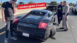 POLICE INSULT ME MOMENTS AFTER MY DREAM CAR IS WRECKED LAMBORGHINI CRASH [upl. by Holden]