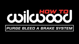 How To quotPurgequot Bleed a Brake System [upl. by Eecyac]