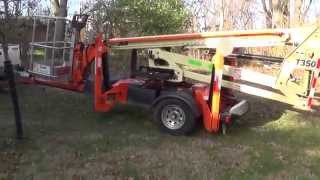 How to operate a JLG T350 man lift [upl. by Dahlstrom]