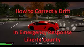 How to drift correctly in ERLC  Roblox fixed it Halloween update [upl. by Sutsuj]