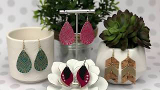 Handmade Leather Earrings Advanced Techniques [upl. by Yruoc]