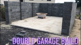 Building double Garage  First Lift In 4Hrs [upl. by Minica689]