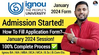 IGNOU Admission January 2024 Started  Ignou Admission 2024 January Session  IGNOU Admission 2024 [upl. by Etsirk]