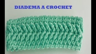 Diadema a crochet  paso a paso facil y rapido [upl. by Elocn197]