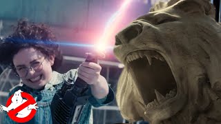 Ghostbusters Frozen Empire  Phoebe Vs The Library Lion  Ghostbusters [upl. by Noeht19]