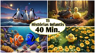 40 MINUTOS DE HISTÓRIAS INFANTIS PARA DORMIR  História para Dormir Infantil  Historinha Infantil [upl. by Atte]